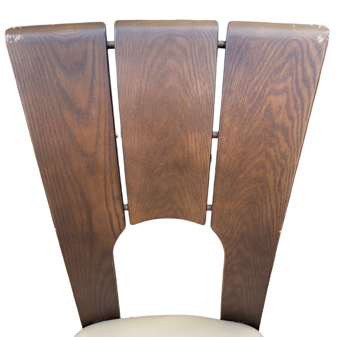 【希少】浜本工芸　ダイニングチェア　２脚セット　レザー　チェア　シンプル a