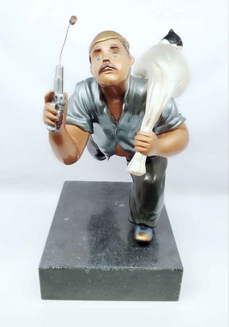 管JB 本物保証 ヒロヤマガタ ブロンズ 猫泥棒 Cat Burglar