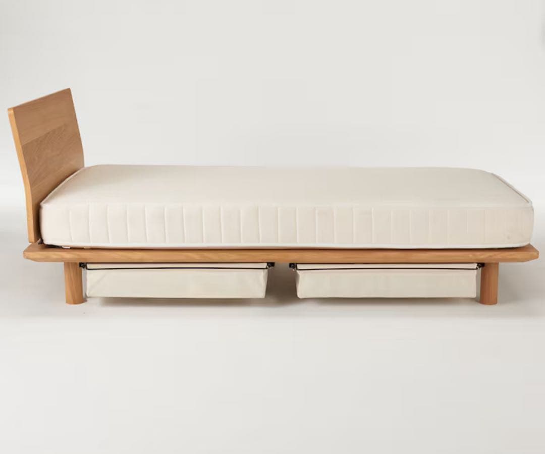 ち*。様 木製シングルベッドフレーム ウォールナット