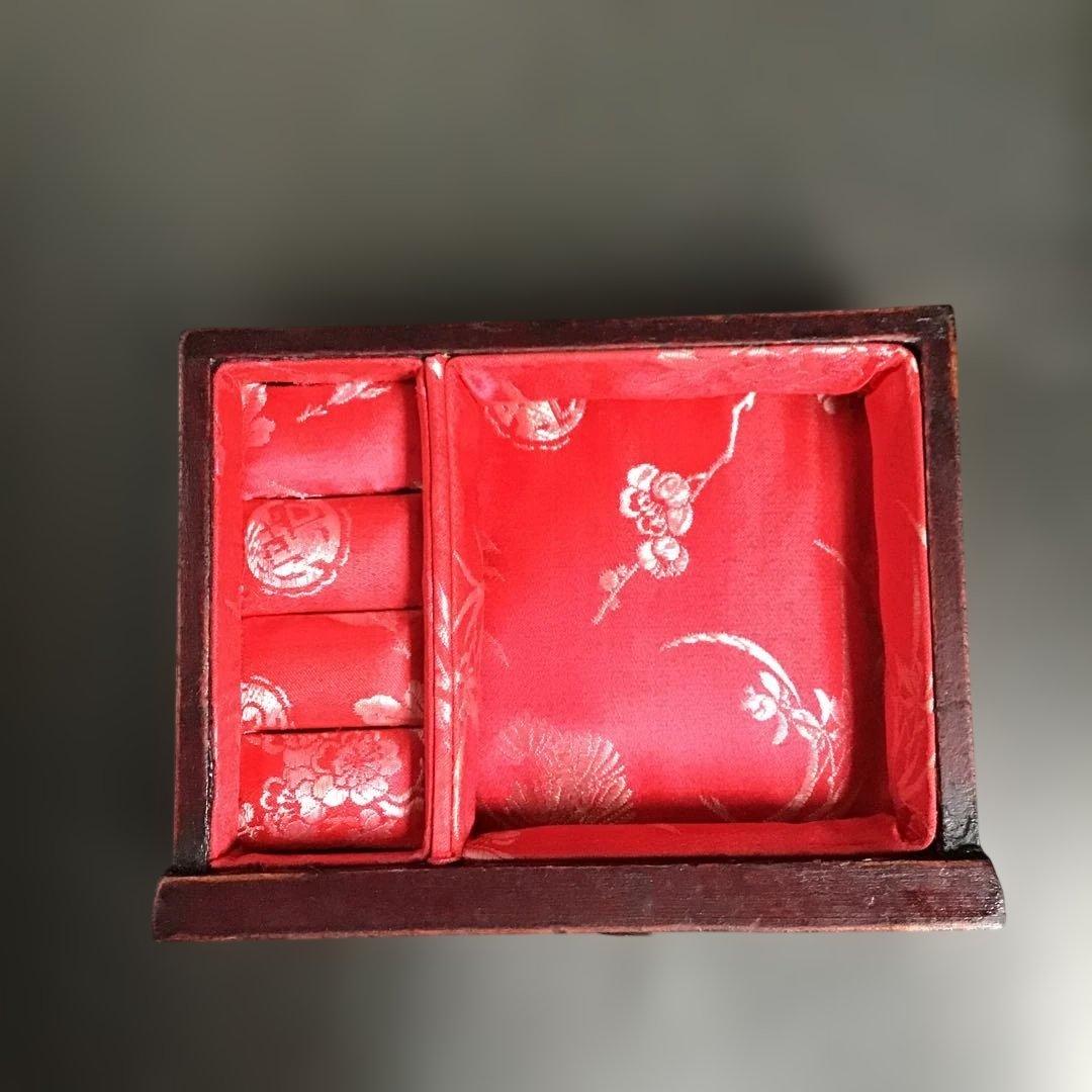 ヴィンテージ宝石箱　ジュエリーボックス　ミニ箪笥　中国骨董品