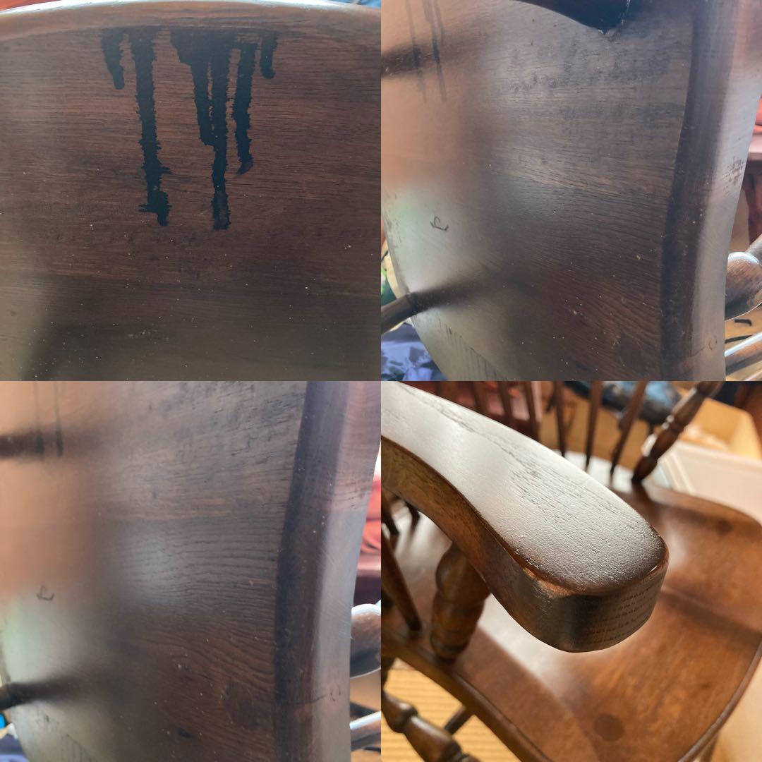 ロッキングチェア 木製 1脚ソファー オーク アンティークチェア　ハート