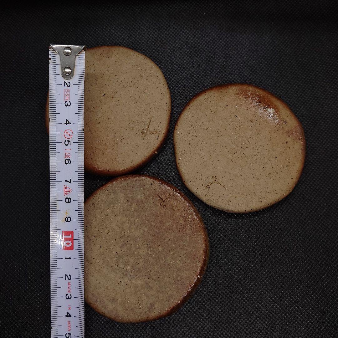 ●【2609】39..丸皿…備前焼