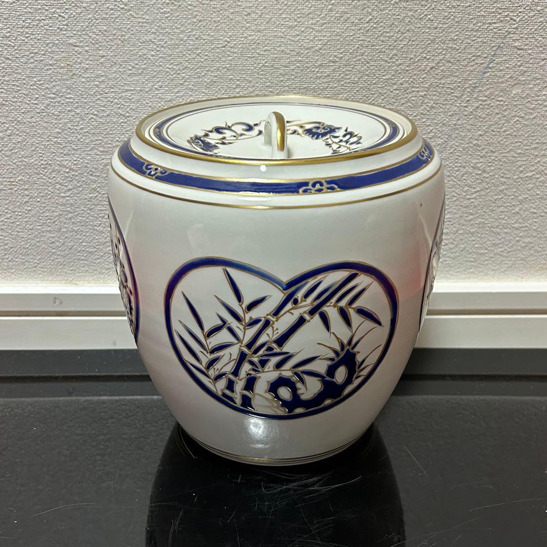 色絵四君子水指　茶道具懐石茶箱鵬雲斎坐忘斎淡々斎即中斎而妙斎棗茶杓茶碗香合棗