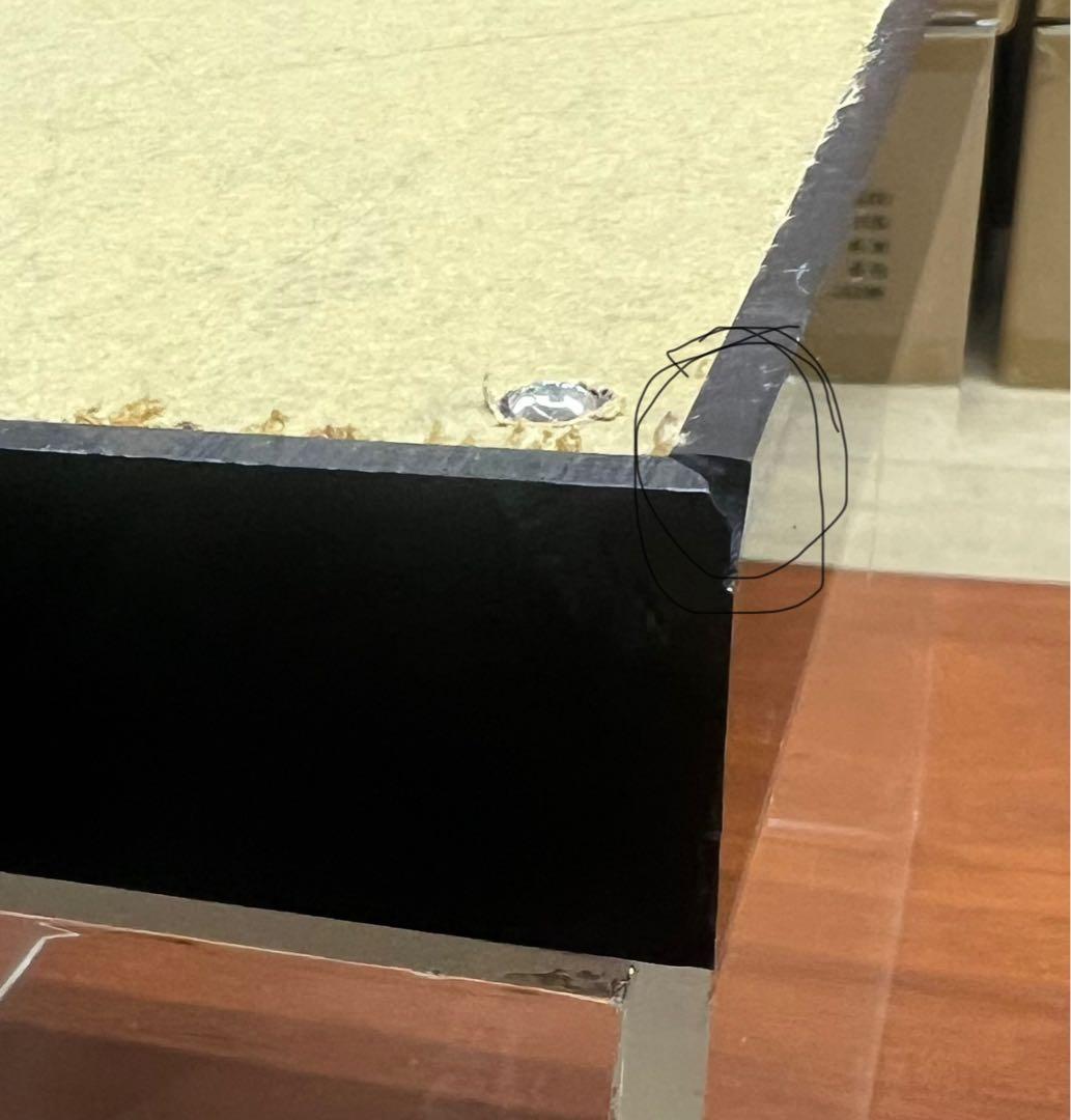 光る ワインクーラー 大型 長方形 台座付き マルチカラー 充電式 アクリル製