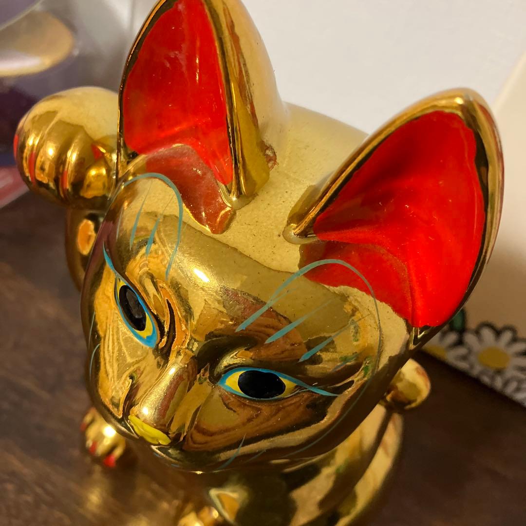 ☆招き猫　金色☆