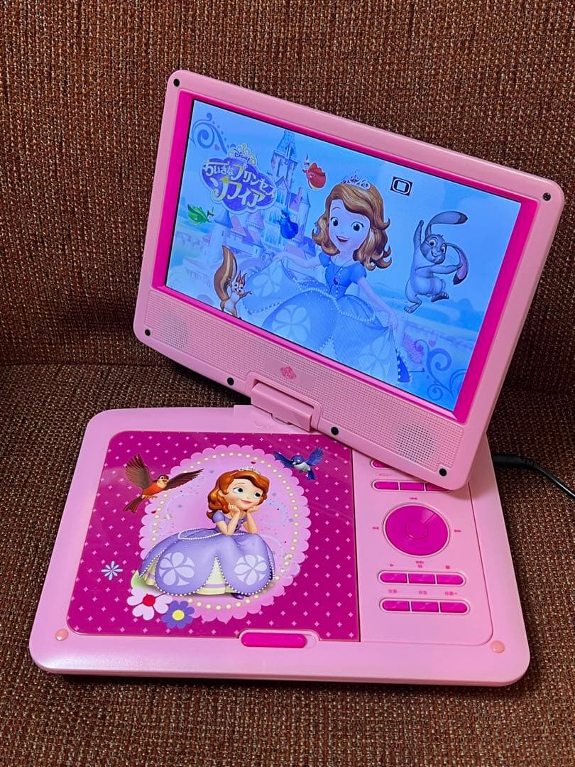 ディズニープリンセス ソフィア 9インチポータブルDVDプレーヤー