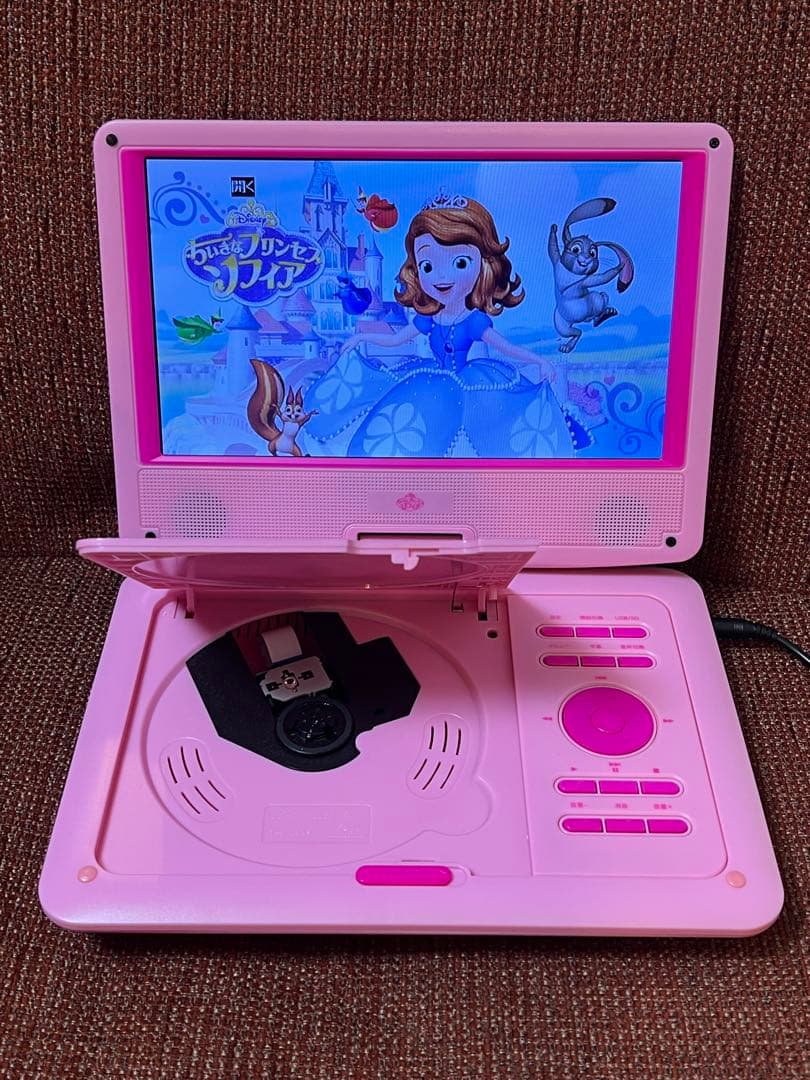 ディズニープリンセス ソフィア 9インチポータブルDVDプレーヤー