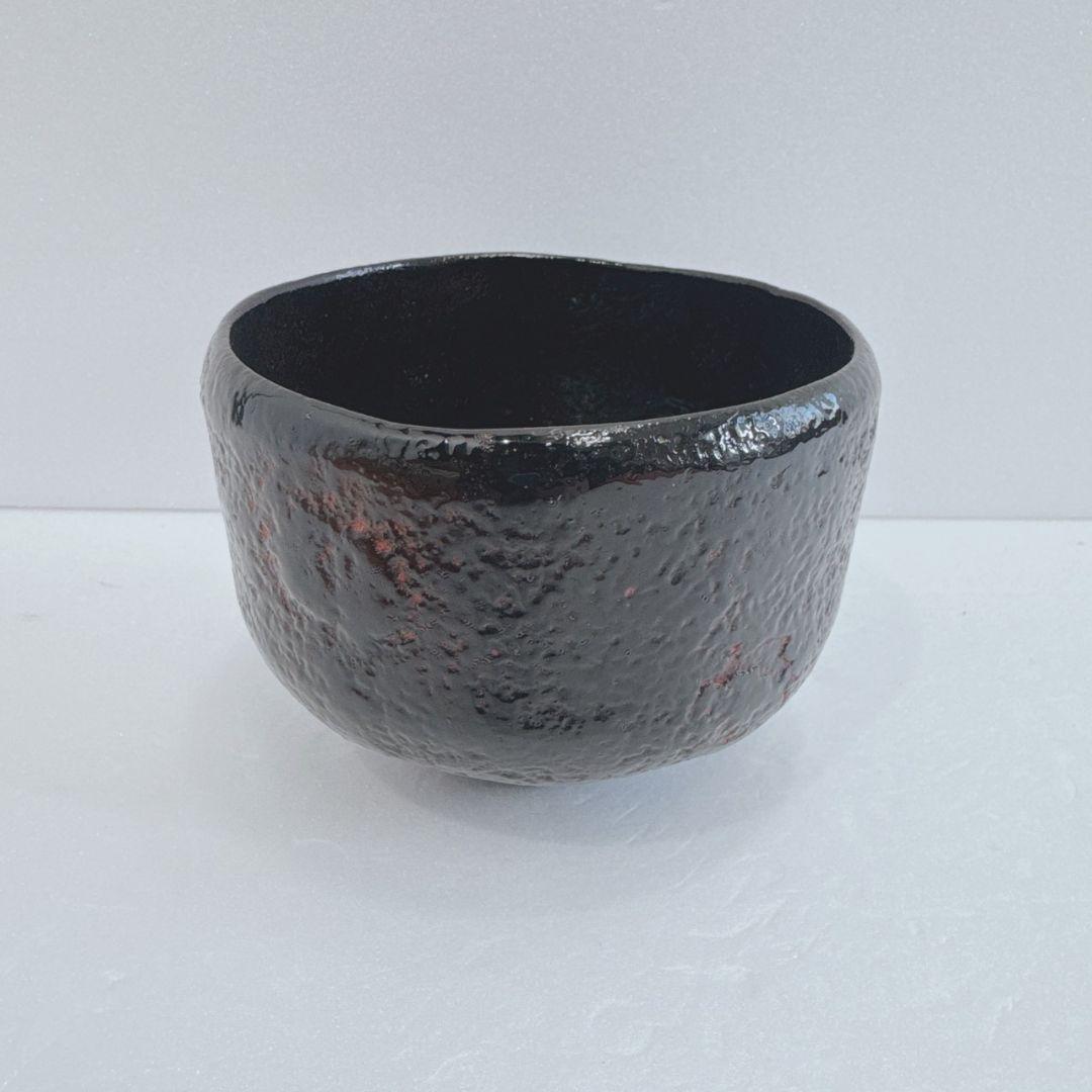 茶道具塗師 前端雅峯 乾漆 黒茶碗 共箱 長期保管品 レトロ 骨董