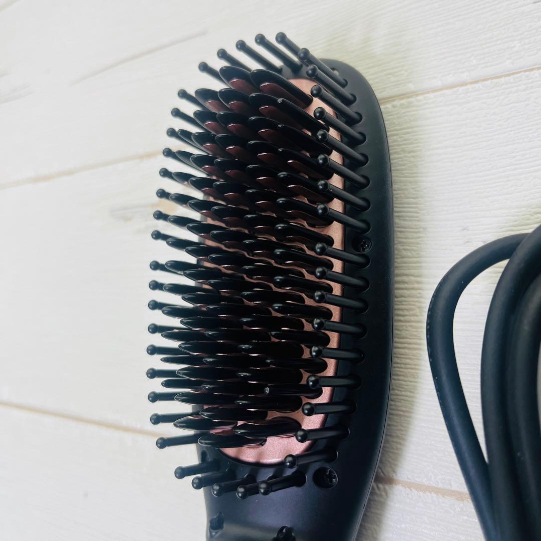 【新品未使用】ルピリーナ プラズマイオンヘアブラシ ヒートブラシ ブラック