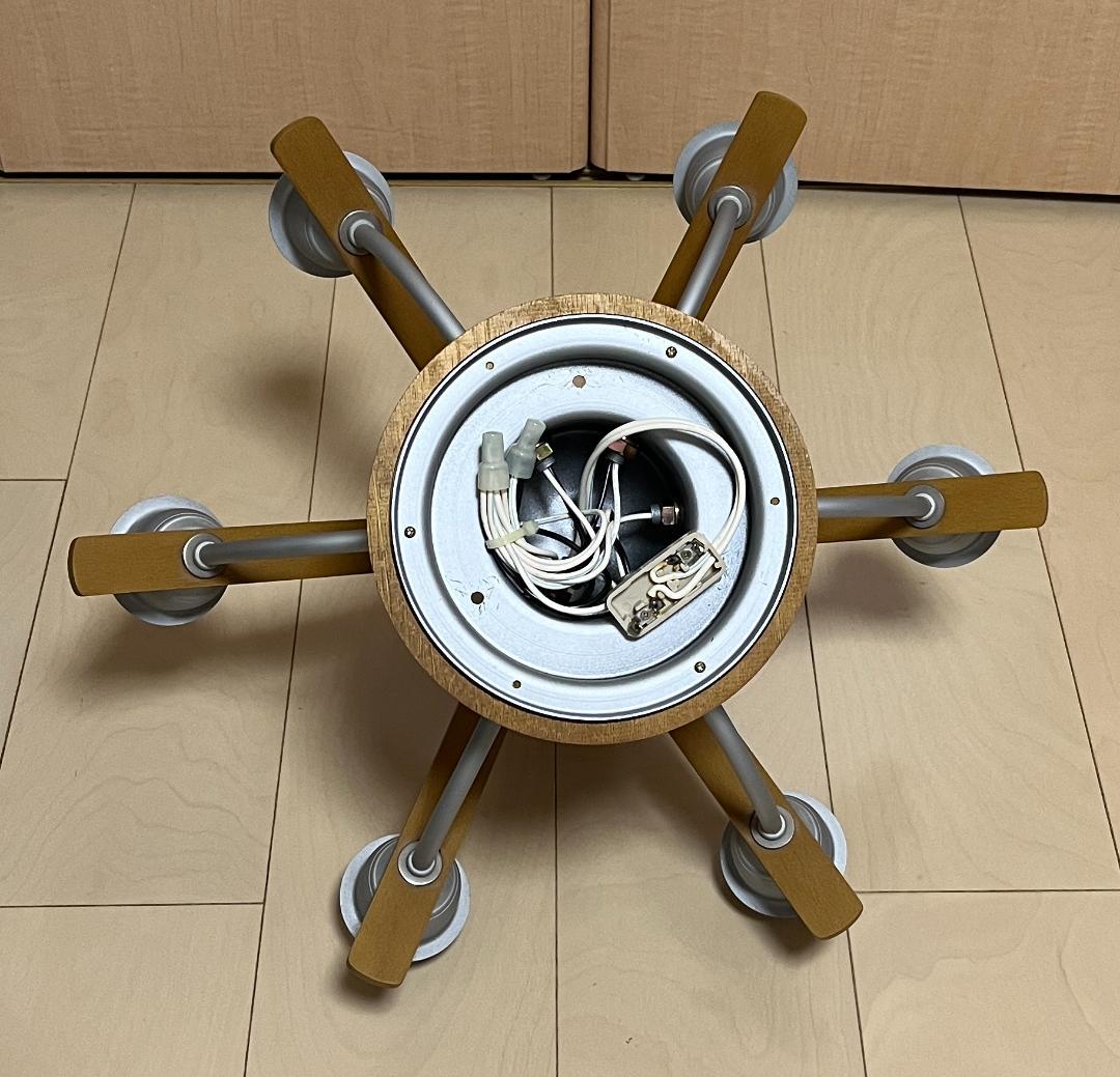 National シーリングライト シャンデリア 6灯 LED電球セット