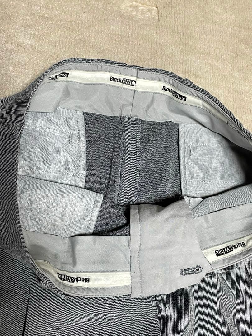 Block&White スラックス 2点セット グレー ネイビー 長ズボン