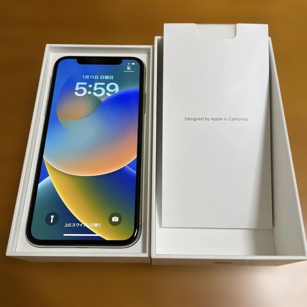 iPhoneX 64GB シルバー