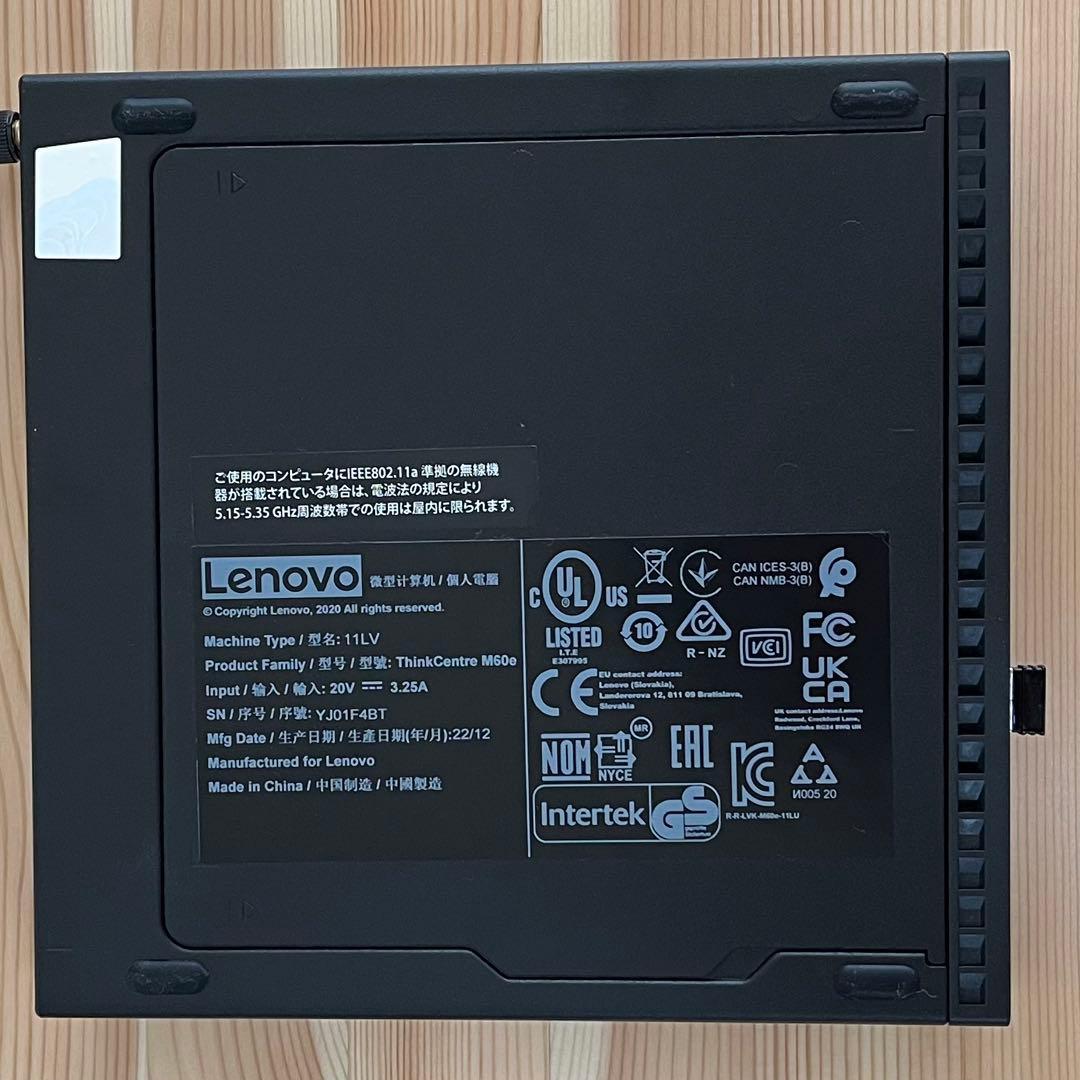 【美品】ThinkCentre M60e Tiny Win11 メモリ16GB
