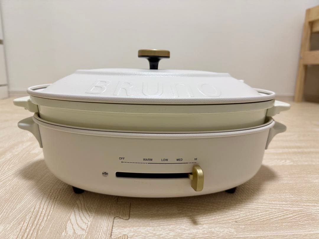 12月14日 終了_BRUNO オーバルホットプレート 本体・プレート3種セット