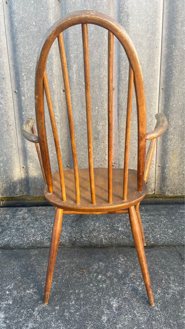 ビンテージ/英国製/ERCOL/アーコール/クェーカーチェア/アームチェア/椅子