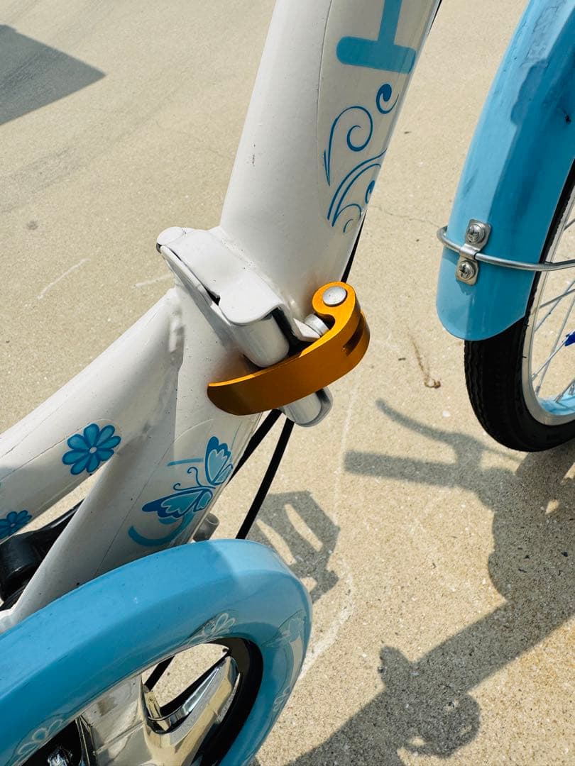 福岡発 20インチ 子供 自転車 水色 折り畳み 軽量 通学 通勤 家庭用 6段