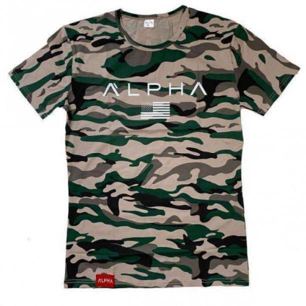 Tシャツ×スウェットジョガーパンツ　セットアップジムウェアXL迷彩×グレー未使用