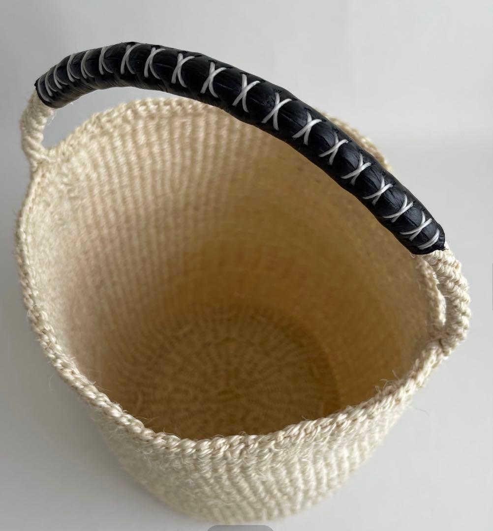 meong blue OVAL kago bag バケツ型かごバッグ