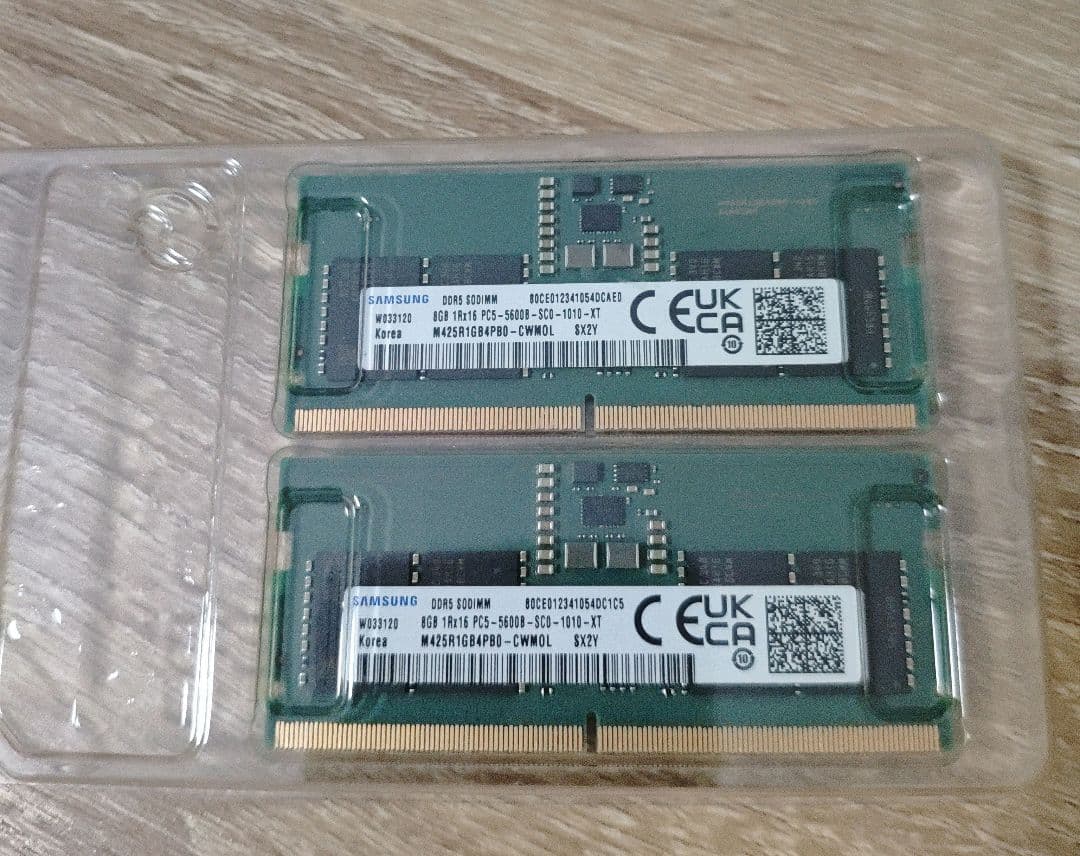 Samsung DDR5 16GB (2 x 8GB) ノートPc用 メモリー