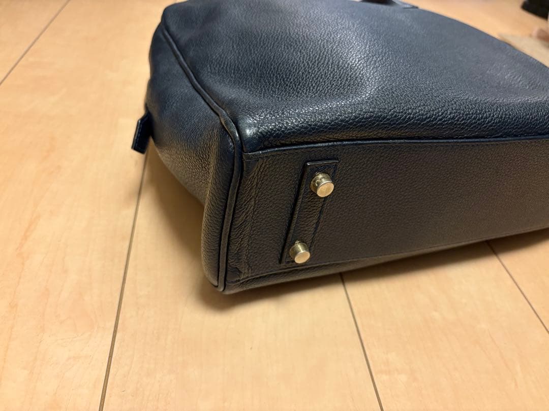 Cisei ブリーフケース901 ネイビー シボレザー イタリア製