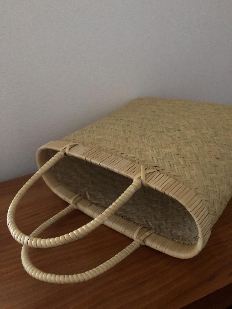 最終値下げ！新品♪　鳥越竹細工　おしゃれバッグ　手提げかご