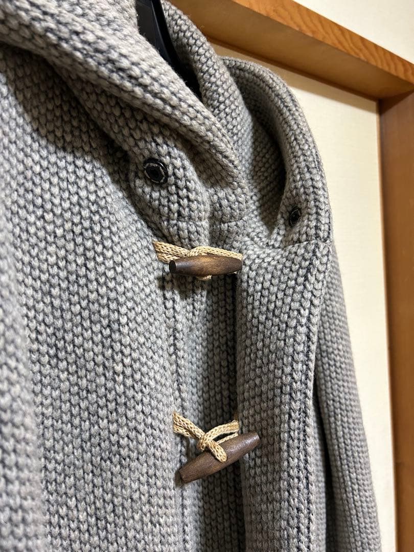 ダッフルコート　フード　ニット　 G-STAGE イタリア製　ダウンコート