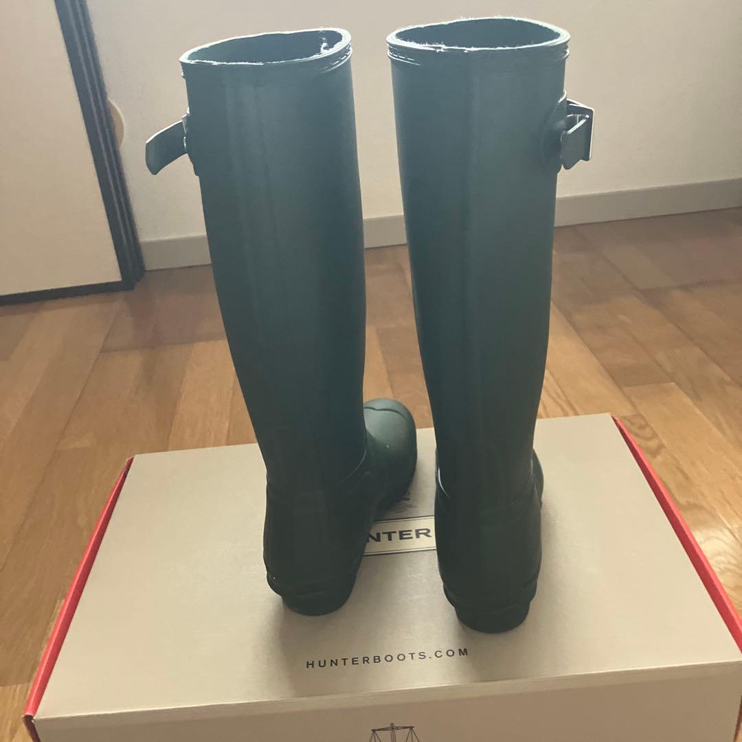 【新品未使用】HUNTER ハンター レインブーツ 24cm レディース 箱付き