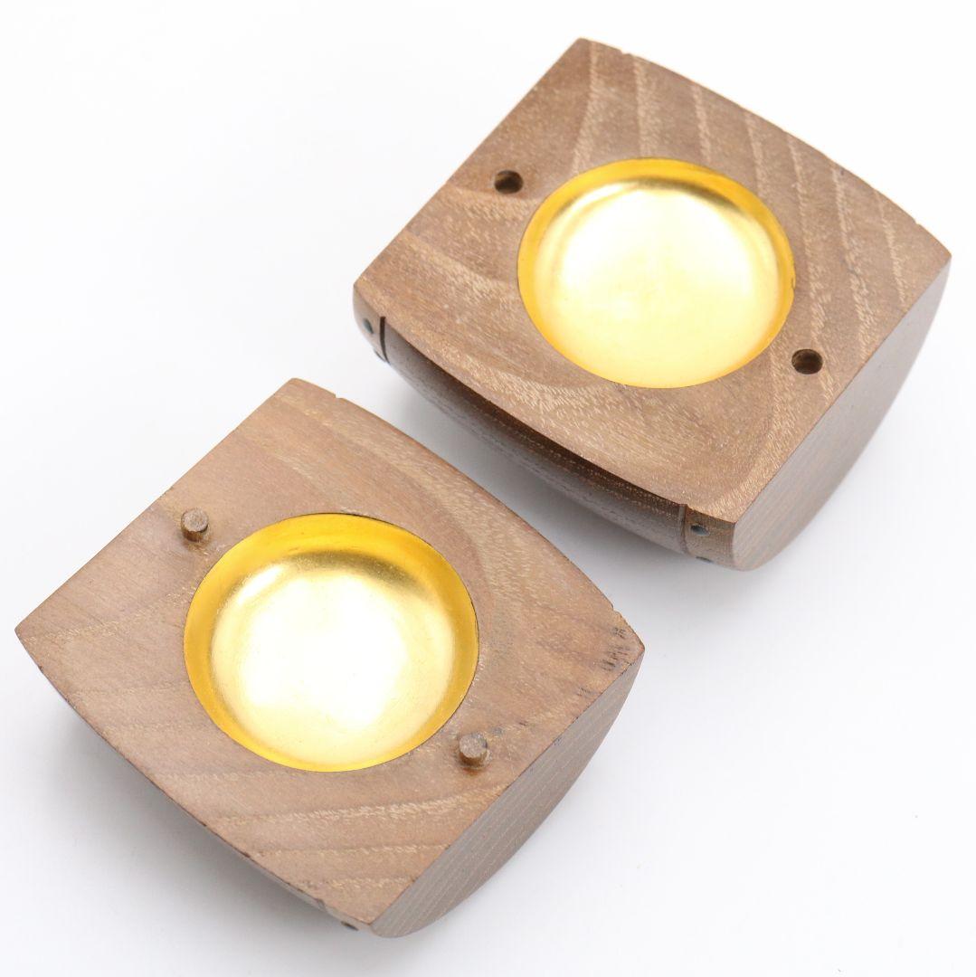 祥桑軒 光寿作 桑太鼓香合 茶道具 共箱共布　C896　N8