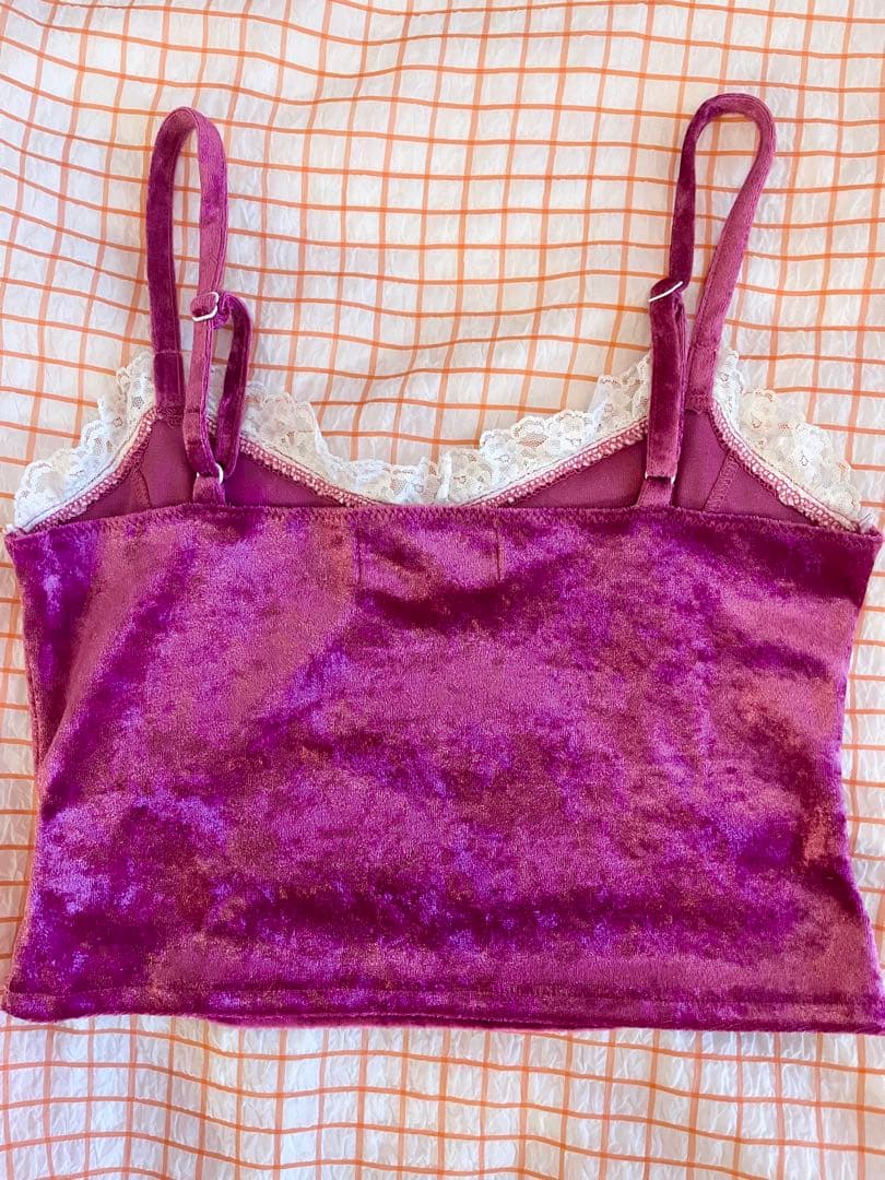 katie HONKONG GIRL ベロアキャミ