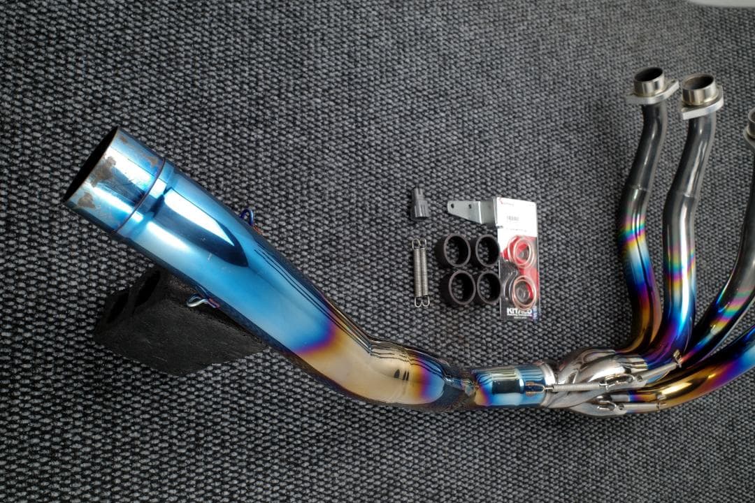 ZZR1400 ZX14R ノジマ チタン マフラー エキパイ 60.5