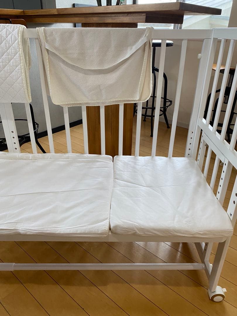 大和屋　そいねーる＋ロング　セット　ホワイト　ベビーベッド(掛け布団セット付)
