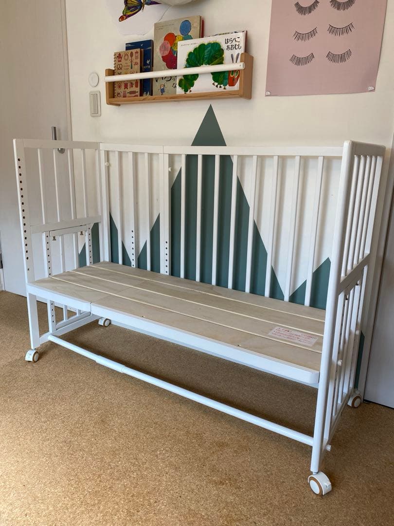 大和屋　そいねーる＋ロング　セット　ホワイト　ベビーベッド(掛け布団セット付)