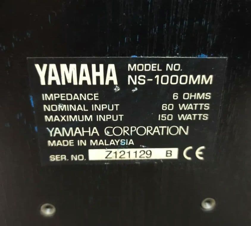 YAMAHA NS-1000MM SPEAKER シリアルNO同番