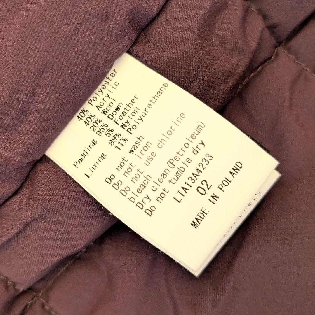 【希少】タトラス TATRAS ダウンポンチョ ケープコート チェック柄