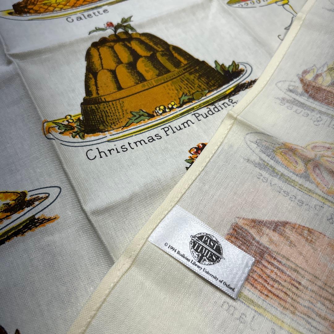 【オックスフォード大の蔵書】ティータオル　PAST TIMES社　英国製 希少