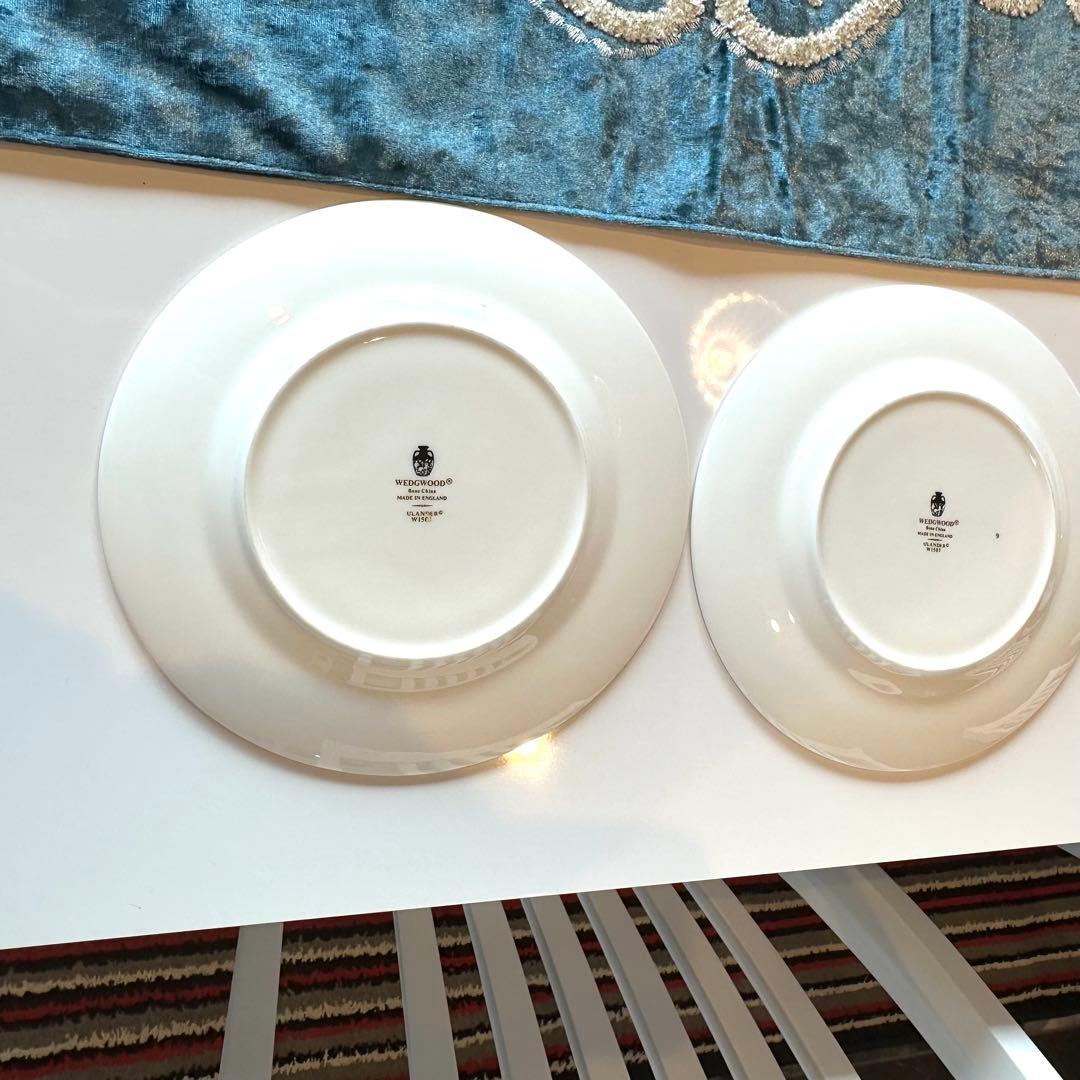 ウェッジウッドユーランダー パウダーターコイズ丸皿20cm磁器5枚