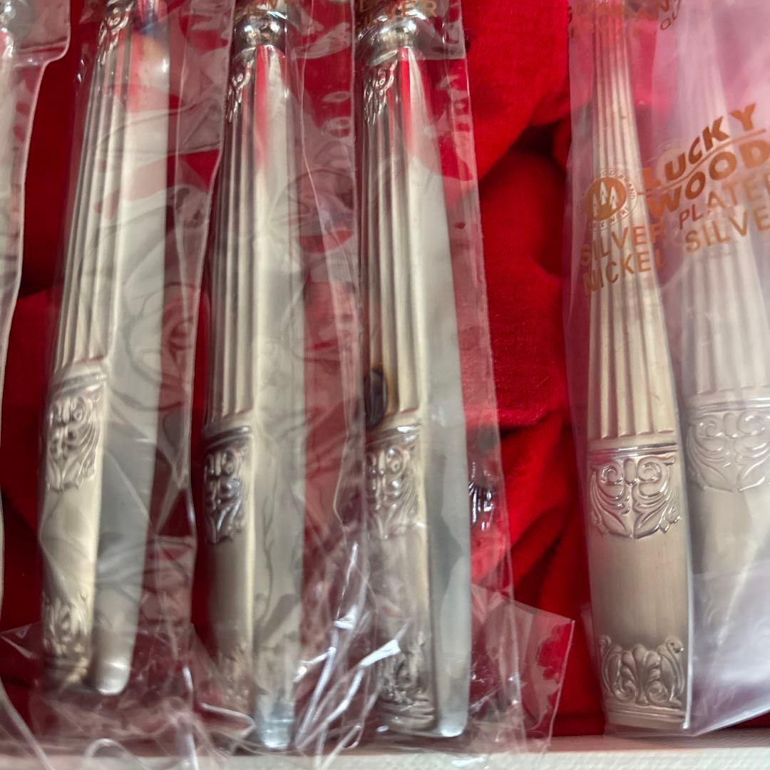 【未使用】ラッキーウッド　ロッキンガム　カトラリーセット　24P