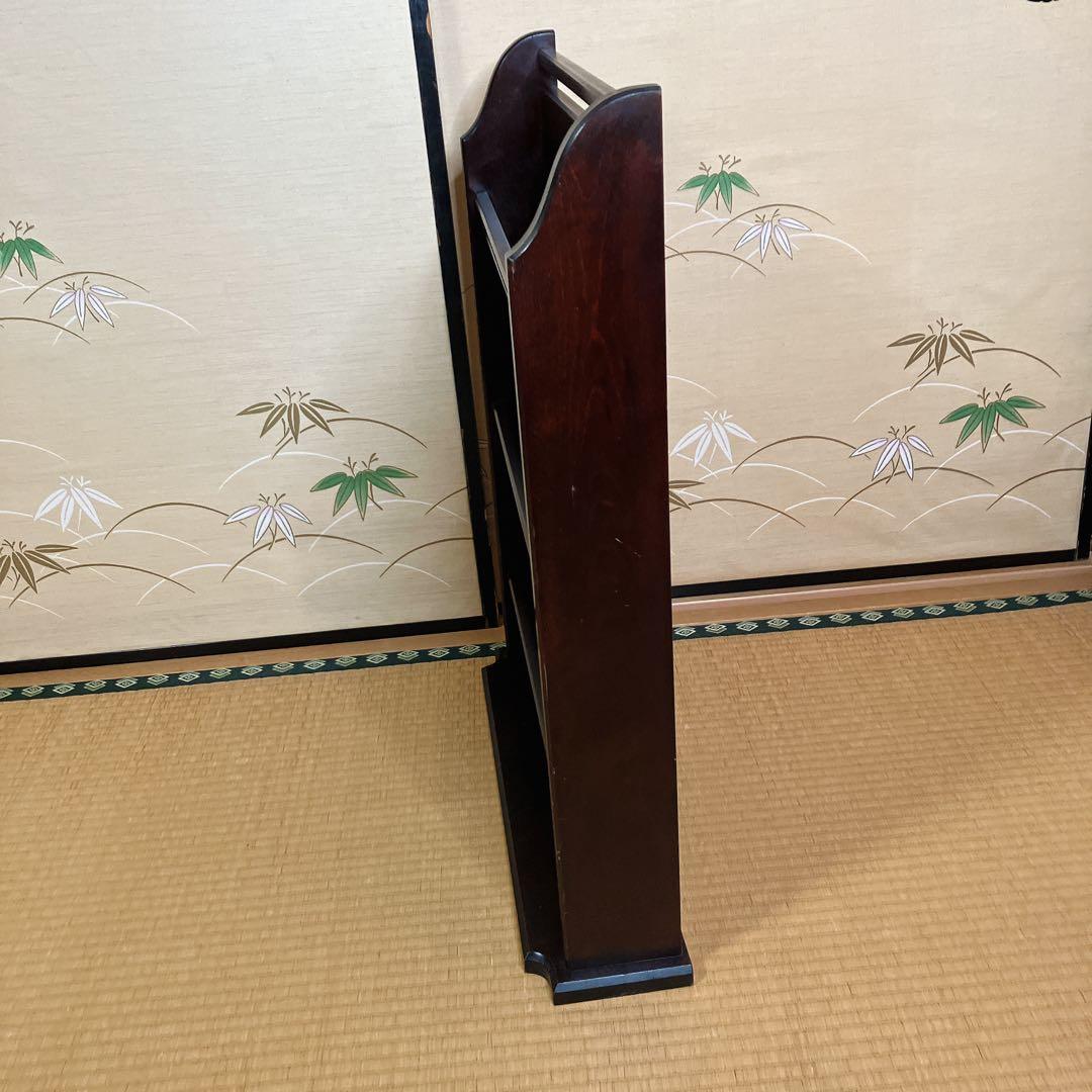 北海道民芸家具 樺無垢材 スリッパラック マガジンラック 民芸家具 古家具