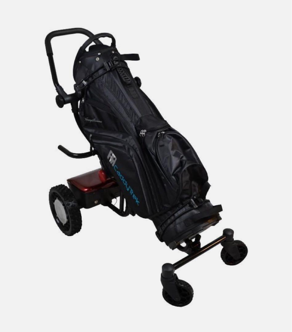 折りたたみ式電動ゴルフカート CT-2000-BA-R2 リモコン付き（レッド)