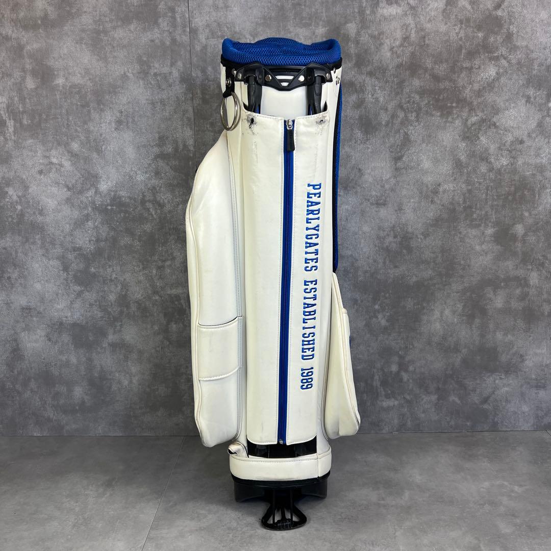 良品　人気モデル　パーリーゲイツ　キャディバッグ　スタンド式　6分割　男女　白青