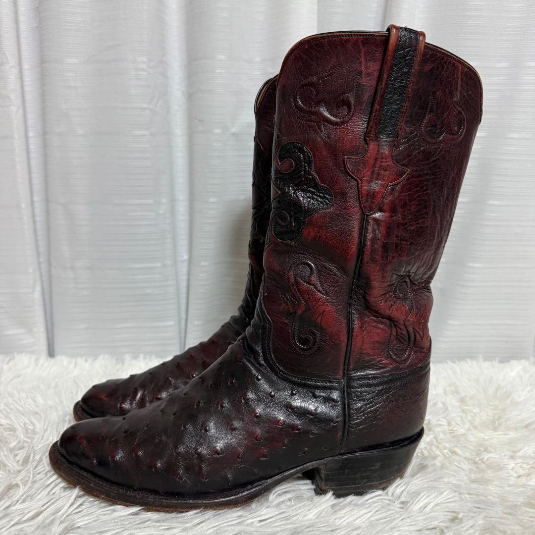極美品⭐️ Lucchese ルケーシー　ウエスタンブーツ　エキゾチックレザー