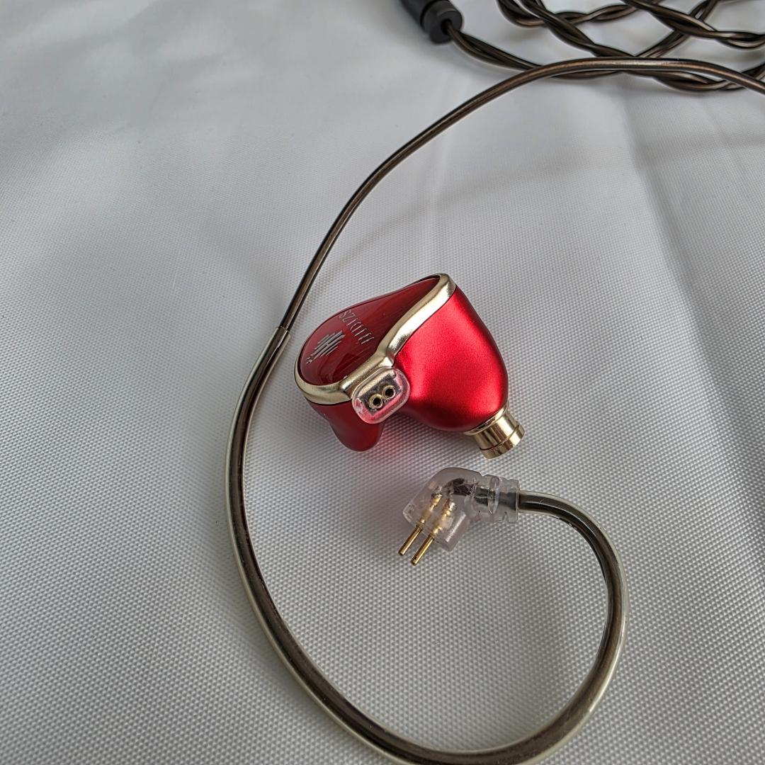 HIDIZS MS4 イヤホン レッド＆ブルー