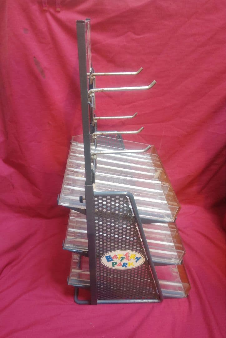 富士通乾電池陳列棚BATTERY PARK レア物！陳列棚【最終価格】