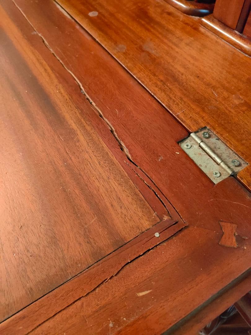 【訳あり】猫脚ライティングビューロー アンティーク家具