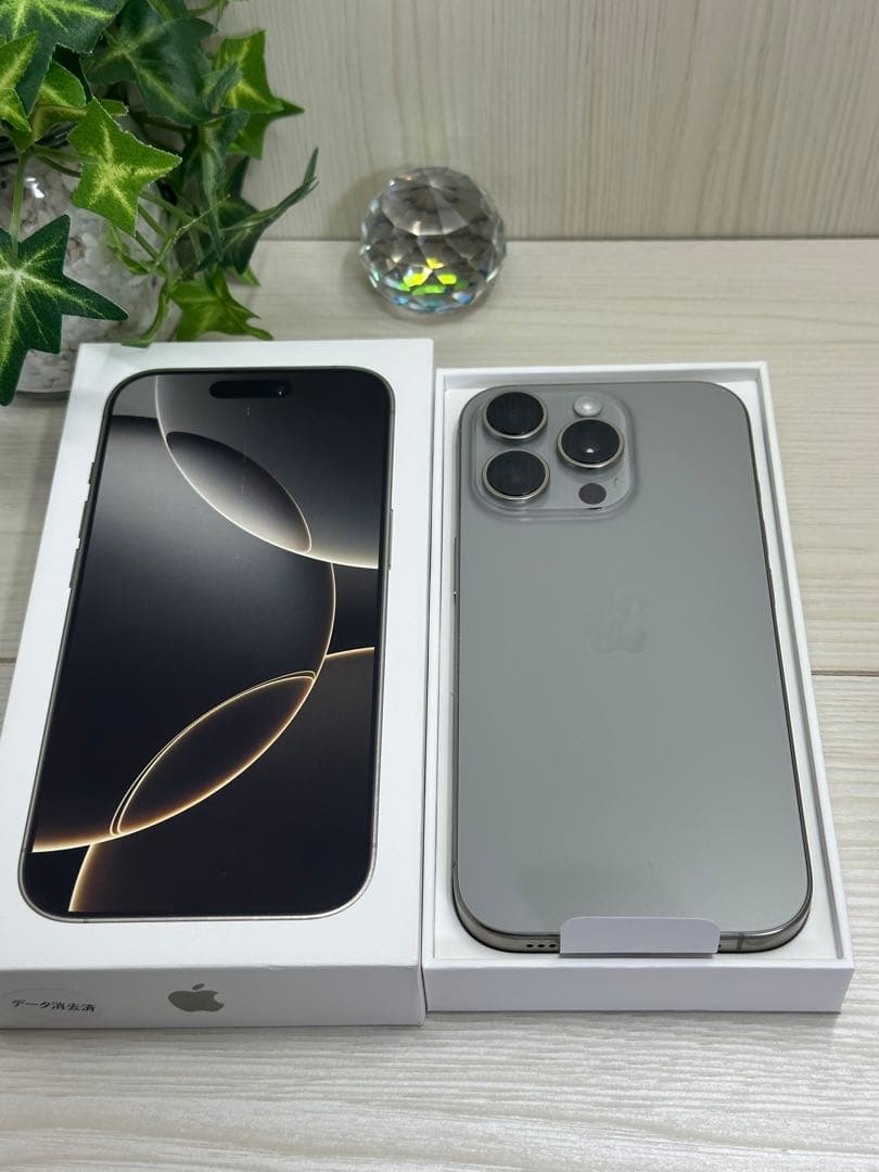 ✅【ほぼ未使用】⭐️iPhone 16 Pro ナチュラル❣️国内版・100％
