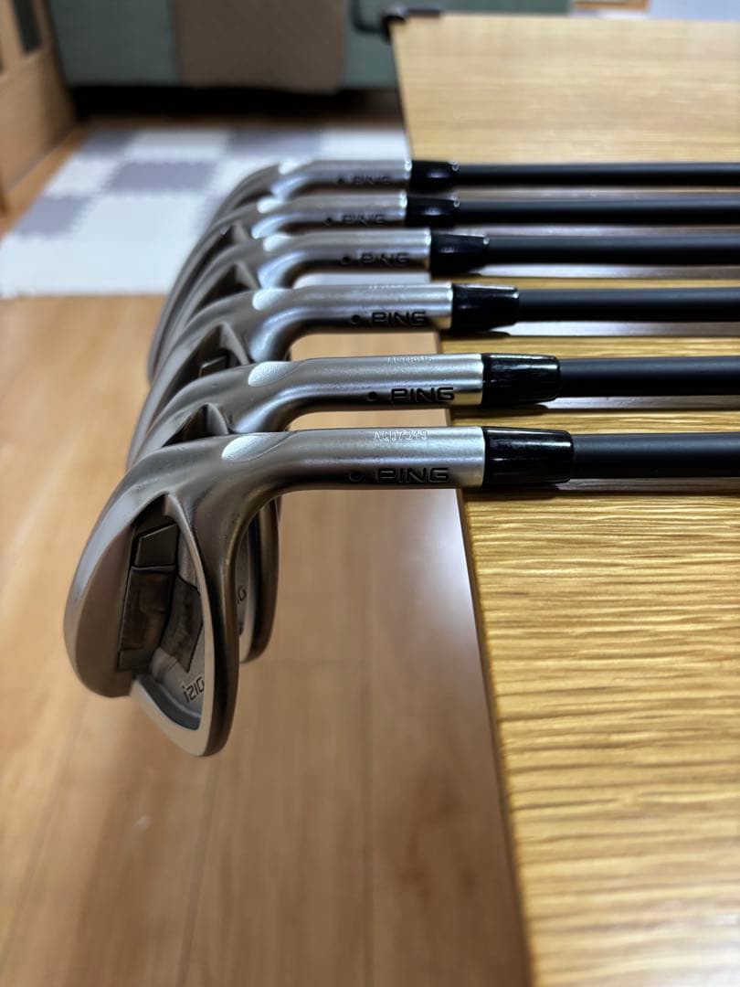 PING i210アイアン　TRAVIL 95S 6番〜UW 6本セット黒ドット