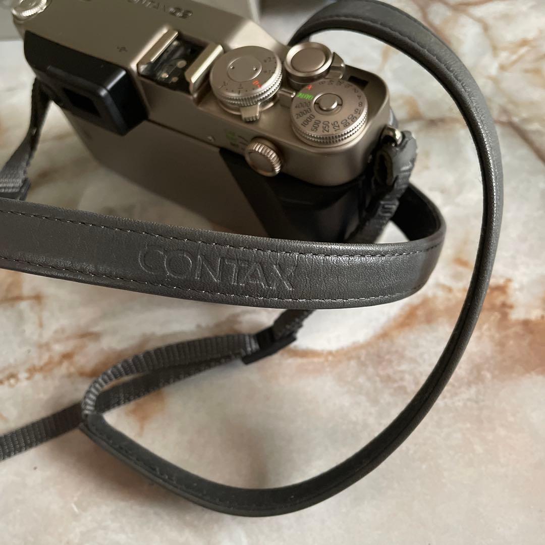 CONTAX G2 ストラップ　フラッシュ　フィルター　メタルフード　箱