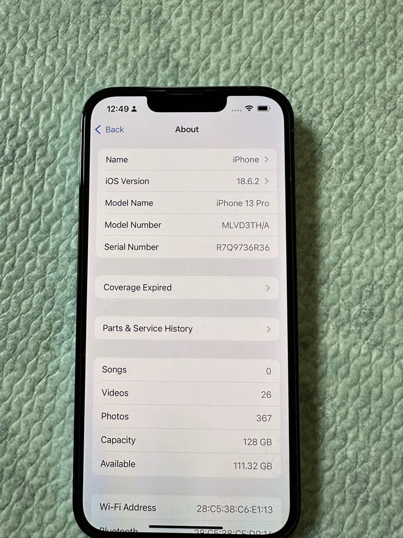 Apple iPhone13 Pro 128GB シエラブルー モデル 国際版