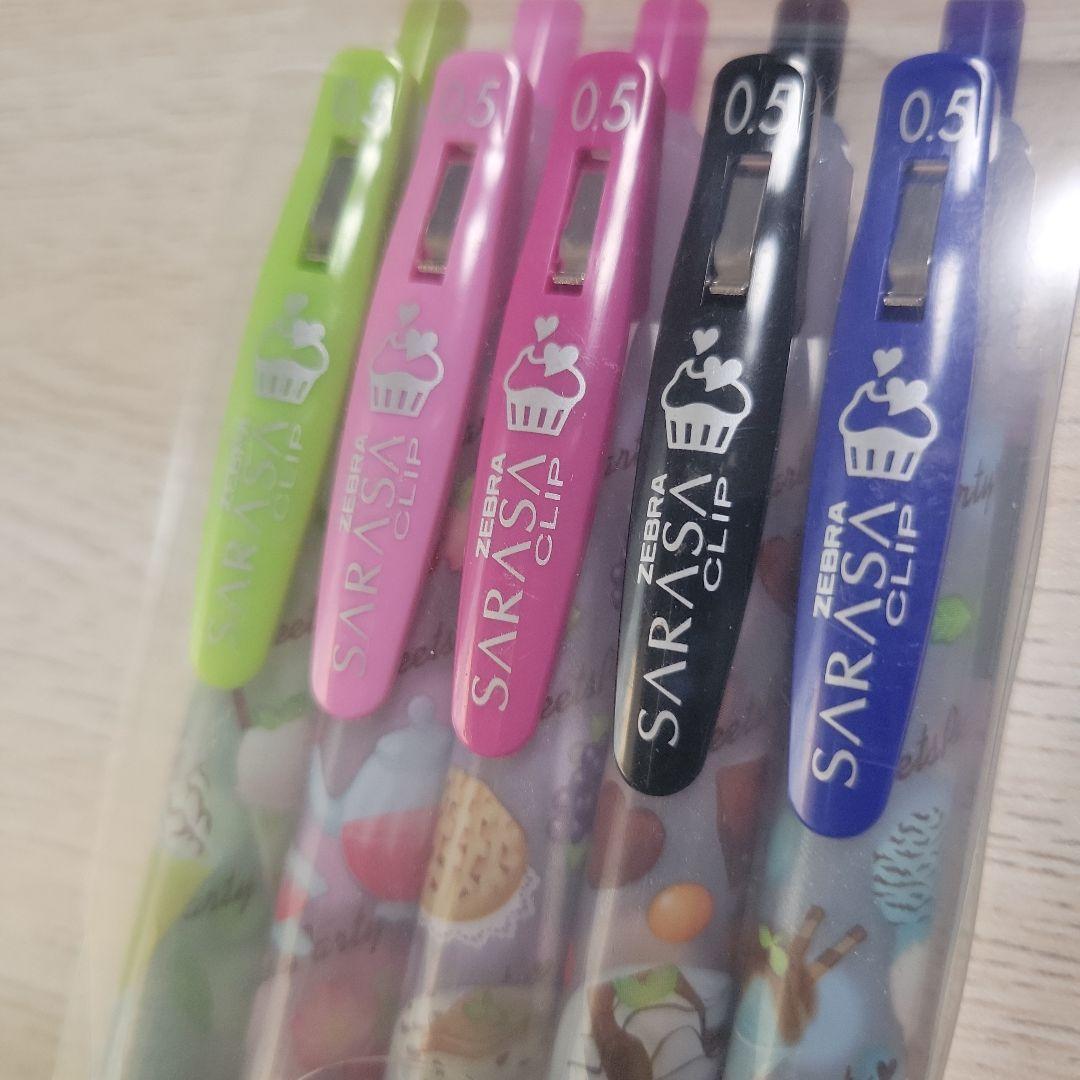 【激レア】【新品、未使用】ZEBRA SARASA CLIP 5色 香り付き