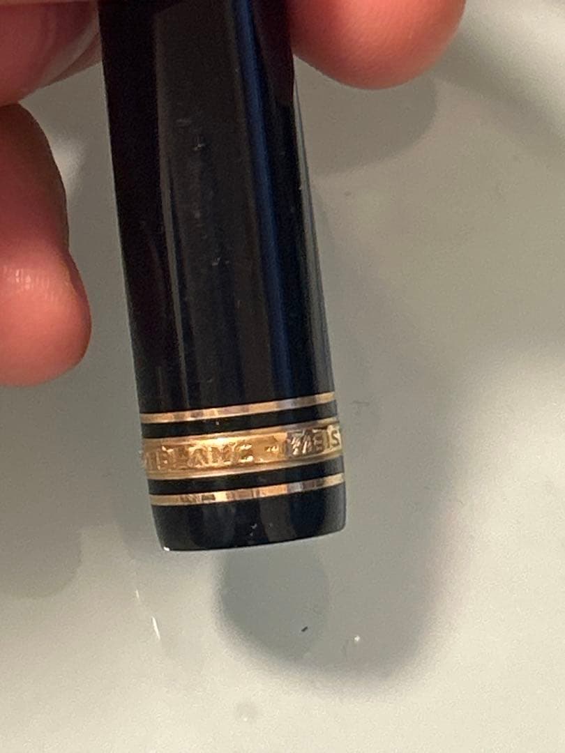 モンブラン 万年筆 黒 金ペン先